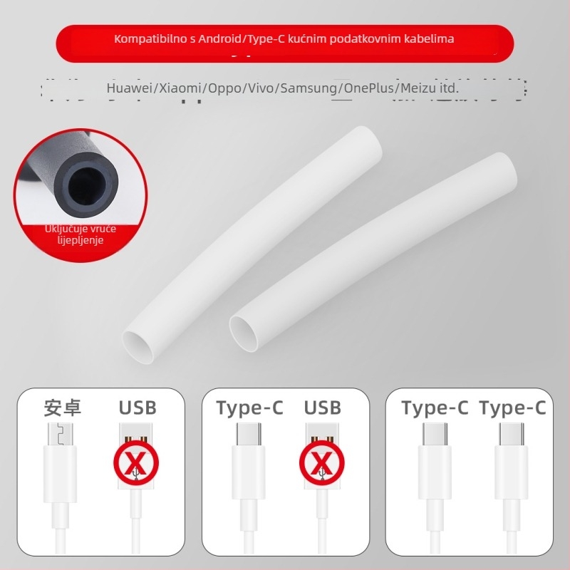 Zaštitna omotnica za kabel za podatke – Marka Jts/Jutai; Model Data cable protective cover; Vrsta uvijanja: zaštitni kabel; Stil uvijanja: minimalistički; Materijal: cijev