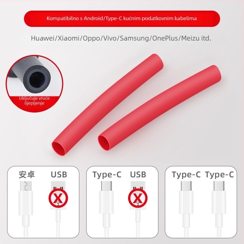 Zaštitna omotnica za kabel za podatke – Marka Jts/Jutai; Model Data cable protective cover; Vrsta uvijanja: zaštitni kabel; Stil uvijanja: minimalistički; Materijal: cijev