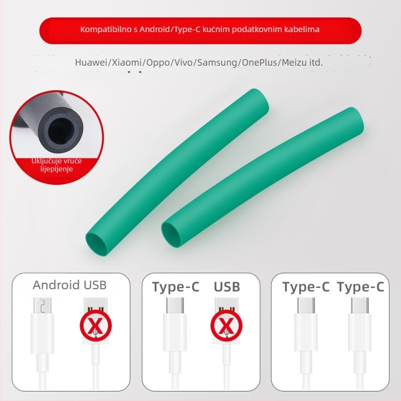 Zaštitna omotnica za kabel za podatke – Marka Jts/Jutai; Model Data cable protective cover; Vrsta uvijanja: zaštitni kabel; Stil uvijanja: minimalistički; Materijal: cijev