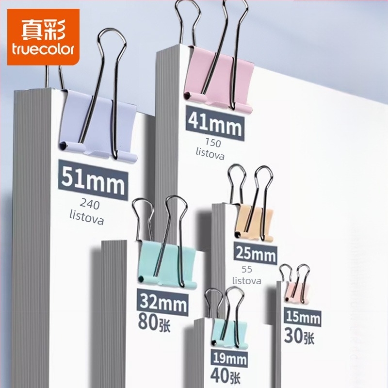 Metalni klip za dokumente s dizajnom dovetail, model Dovetail clip, serija višenamjenskih klipova