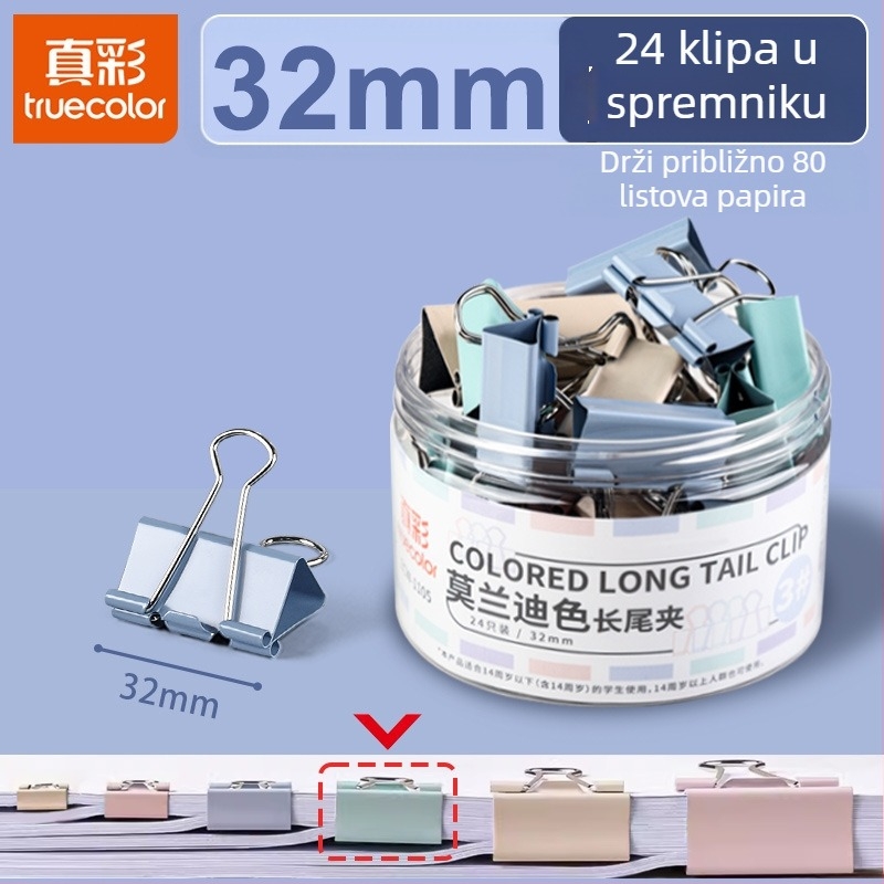 Metalni klip za dokumente s dizajnom dovetail, model Dovetail clip, serija višenamjenskih klipova