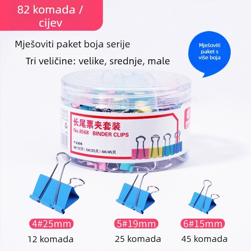 Haiboxin metalni klip za uredske dokumente