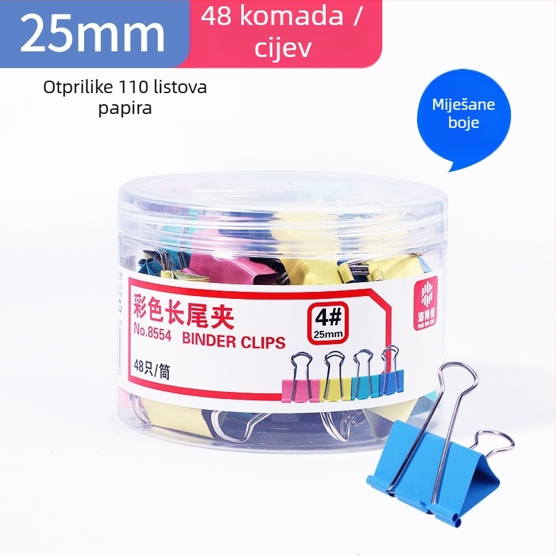 Haiboxin metalni klip za uredske dokumente