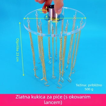 PVC dodatak za mašinu za hvatanje pića, 18×23 cm, 20 kuka, sučelje hvatanja