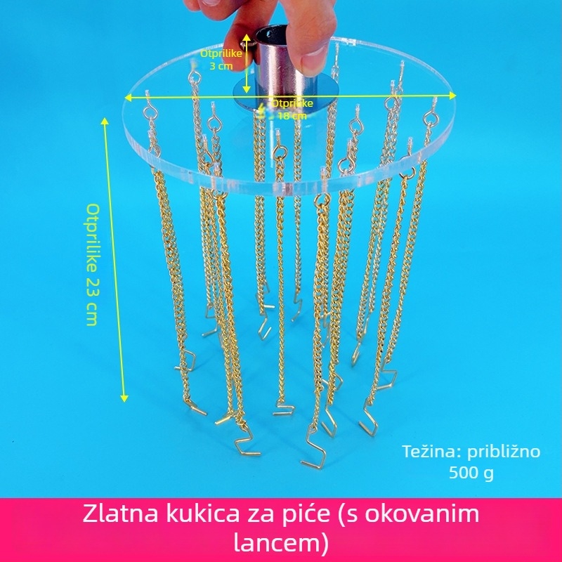 PVC dodatak za mašinu za hvatanje pića, 18×23 cm, 20 kuka, sučelje hvatanja