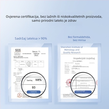 Lateks automobilni putni krevet – višenamjenski sklopivi madrac za stražnje sjedalo; Materijal: 38231866503; Funkcija: Spavanje; Maksimalna nosivost: 150 kg; Težina: 5115; Nije potrebno napuhavanje.