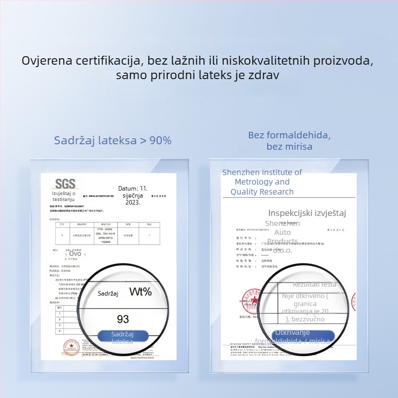 Lateks automobilni putni krevet – višenamjenski sklopivi madrac za stražnje sjedalo; Materijal: 38231866503; Funkcija: Spavanje; Maksimalna nosivost: 150 kg; Težina: 5115; Nije potrebno napuhavanje.