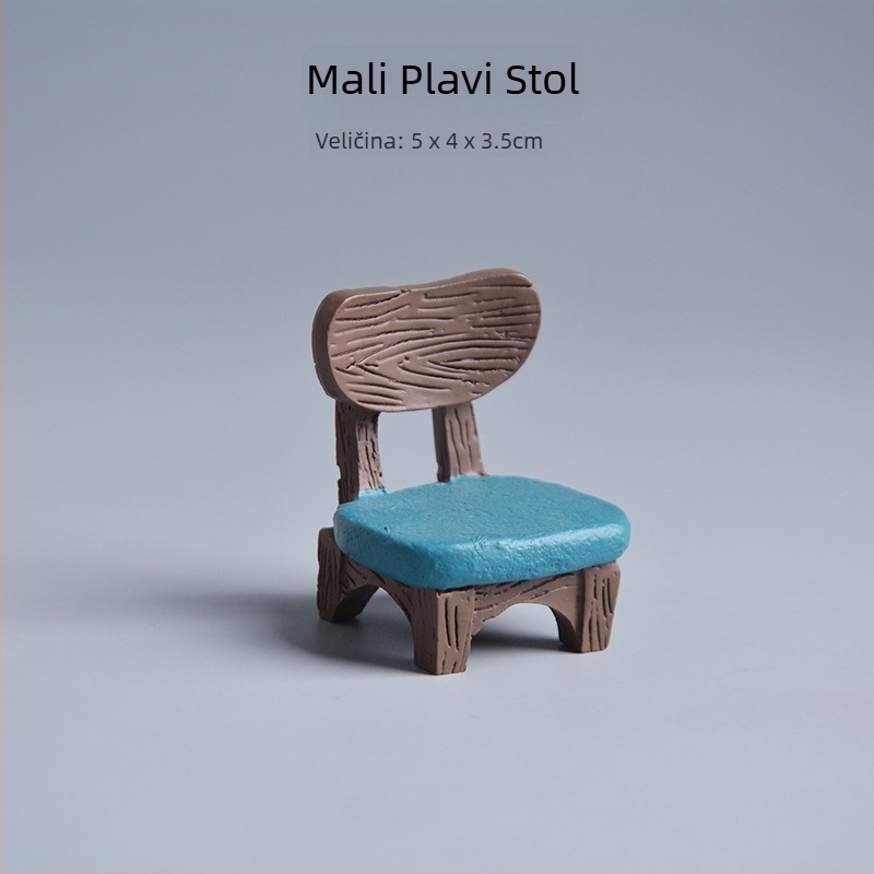 Mačka u crtani stil, stolna lampa od sintetičke smole, mini pejzaž bonsai