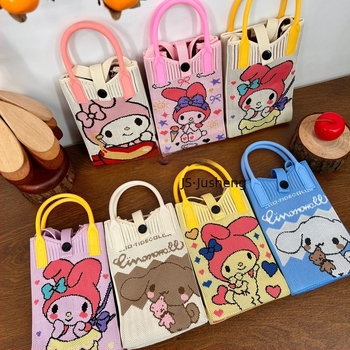 Teksturirana ručna torbica za telefon sa srcolnim oblikom — svjež i sladak stil, materijal poliester, oblik uspravnog kvadrata, zaključavanje, unutarnja pretinica za telefon