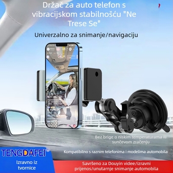 TENGDAFEI nosač automobila za telefon i stalk za prijenos uživo (univerzalno, legura, model T16)