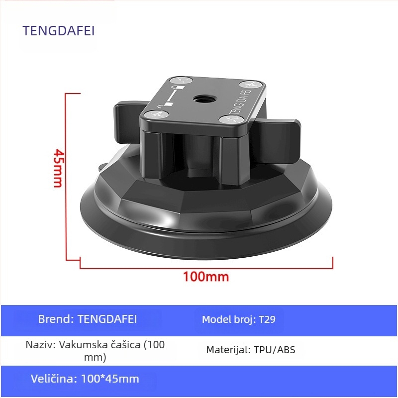 TENGDAFEI nosač automobila za telefon i stalk za prijenos uživo (univerzalno, legura, model T16)