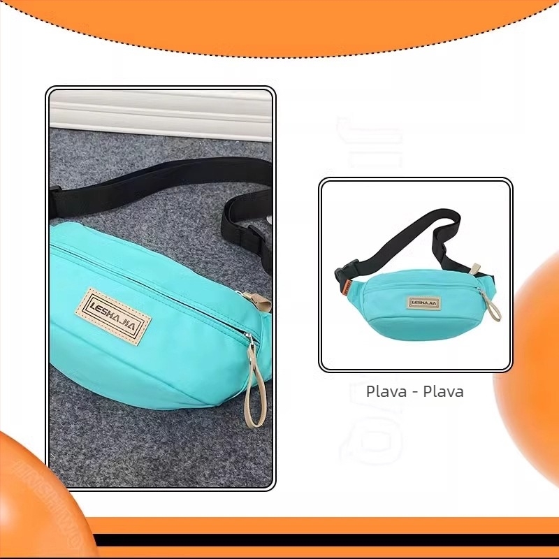 Muška crossbody torba – ulični stil, Oxford tkanina, uzorak s slovima, podstava poliester