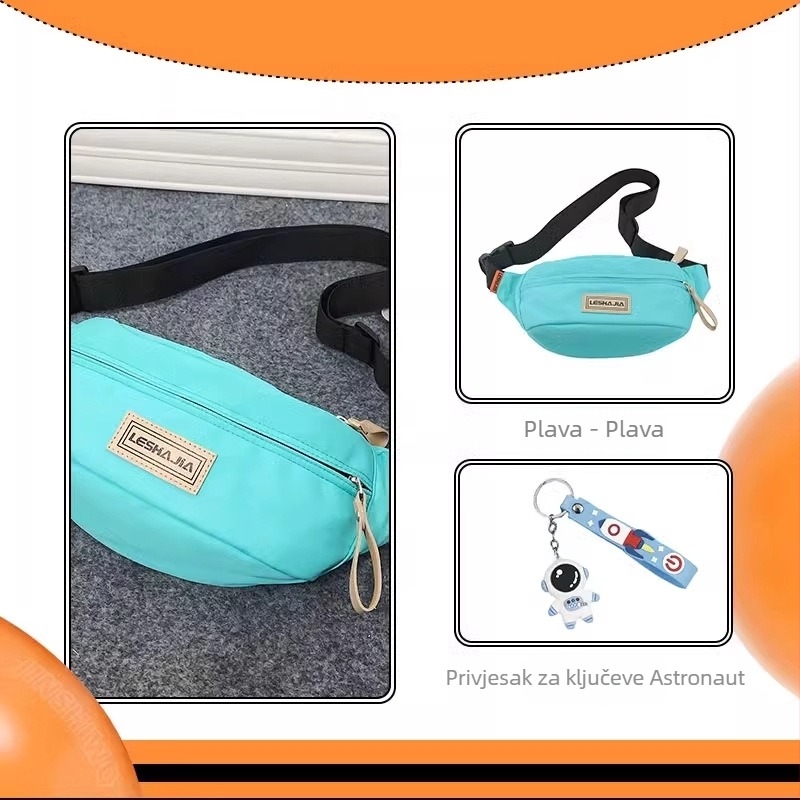 Muška crossbody torba – ulični stil, Oxford tkanina, uzorak s slovima, podstava poliester