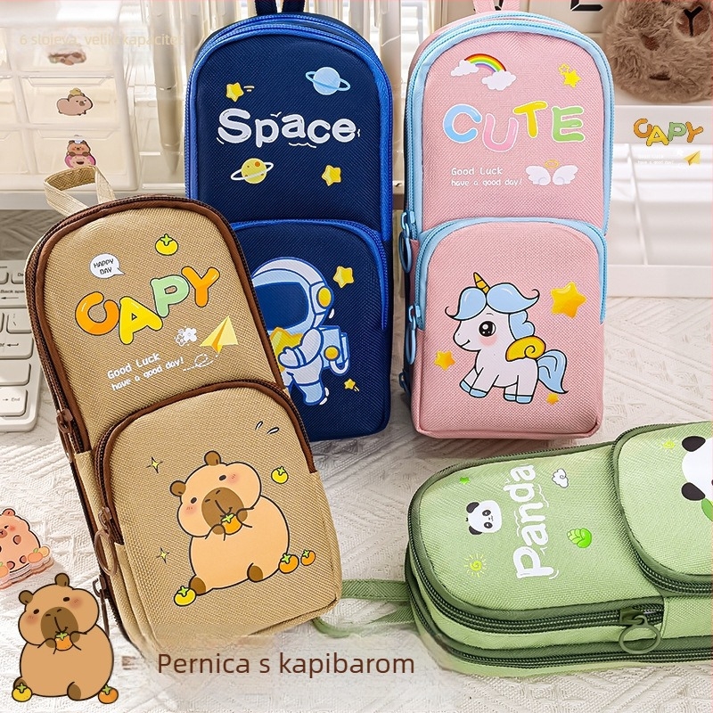 Kapibala pernica, velika kapaciteta, otporna na mrlje od Oxford materijala, za učenike osnovne škole, prilagodljiva