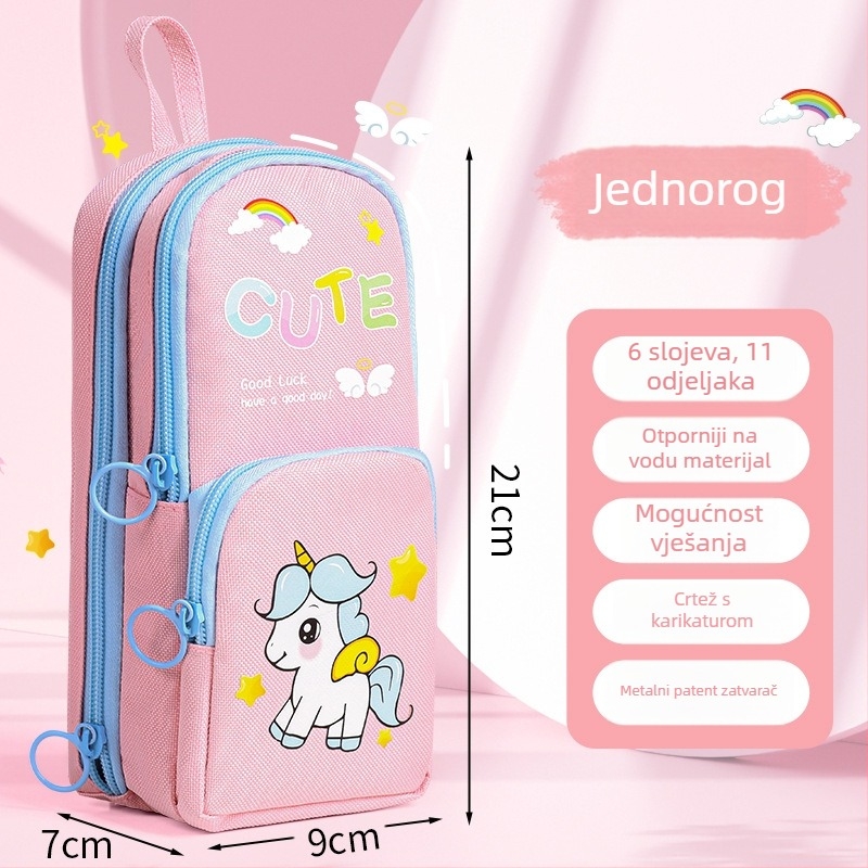 Kapibala pernica, velika kapaciteta, otporna na mrlje od Oxford materijala, za učenike osnovne škole, prilagodljiva