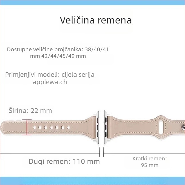 Remen od prave kože za Apple Watch i Huawei Watch, retro poslovni stil, koža prvog sloja, kopča s klikom