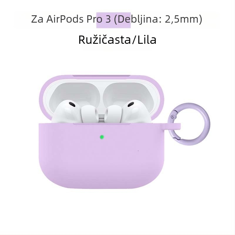 Zaštitni etui za AirPods Pro 3 i AirPods 4. generacije – silikon, injekcijsko oblikovanje, kompatibilan s Apple