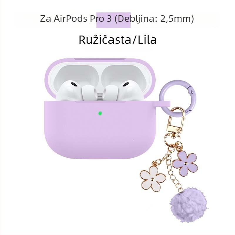 Zaštitni etui za AirPods Pro 3 i AirPods 4. generacije – silikon, injekcijsko oblikovanje, kompatibilan s Apple