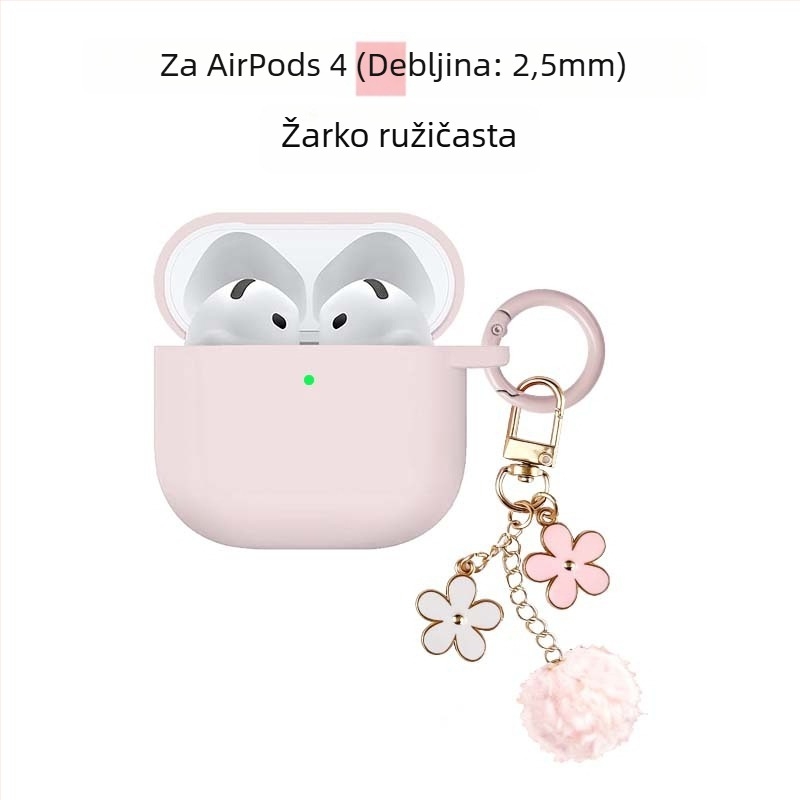 Zaštitni etui za AirPods Pro 3 i AirPods 4. generacije – silikon, injekcijsko oblikovanje, kompatibilan s Apple