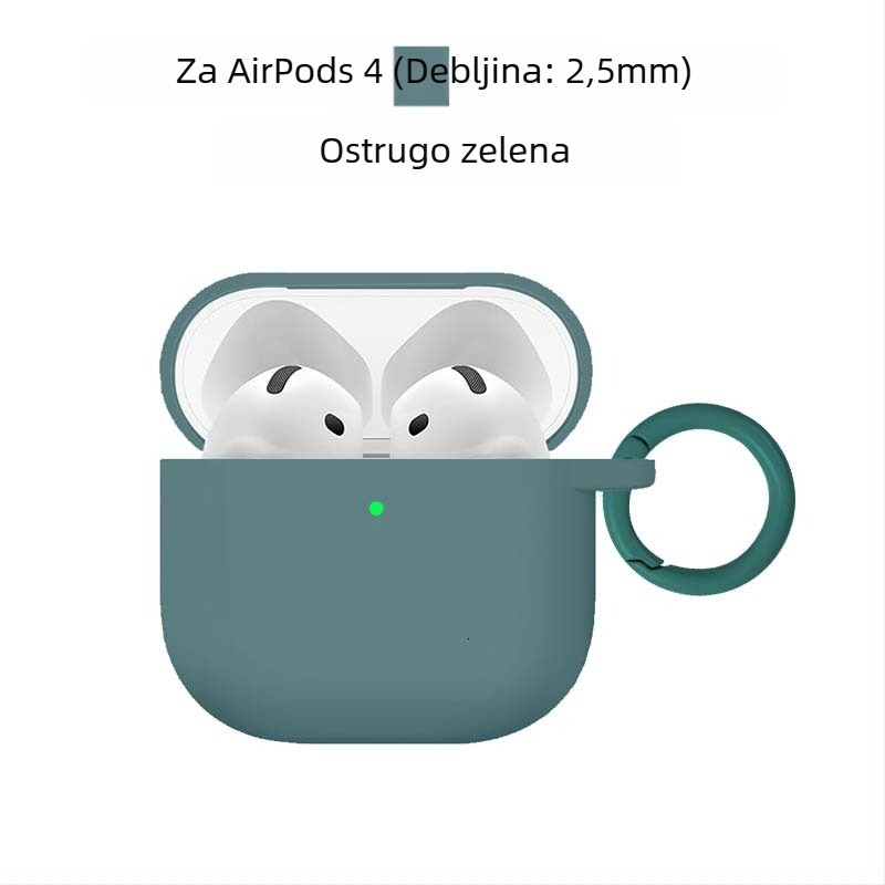Zaštitni etui za AirPods Pro 3 i AirPods 4. generacije – silikon, injekcijsko oblikovanje, kompatibilan s Apple