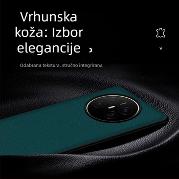 Kožna futrola za Huawei Mate70 Air, otporna na padove, poslovni stil, Crazy Horse uzorak Mate60 Pro