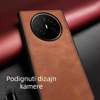 Kožna futrola za Huawei Mate70 Air, otporna na padove, poslovni stil, Crazy Horse uzorak Mate60 Pro