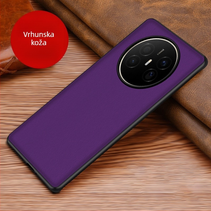 Kožna futrola za Huawei Mate70 Air, otporna na padove, poslovni stil, Crazy Horse uzorak Mate60 Pro