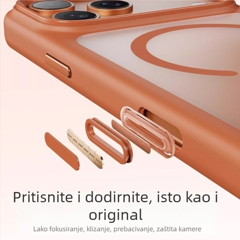 Čvrsta futrola za iPhone 17 seriju – mat završna obrada, magnetsko prianjanje, zaštita od padova, TPU+PC, kompatibilno s iPhone 17 Pro Max/Pro/17/Air