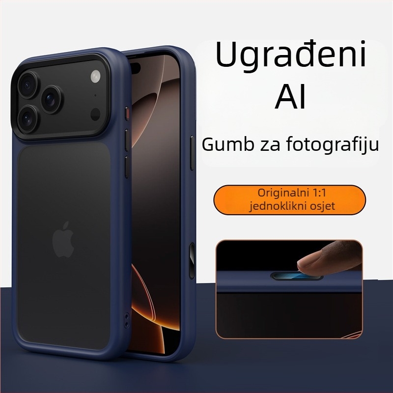 Čvrsta futrola za iPhone 17 seriju – mat završna obrada, magnetsko prianjanje, zaštita od padova, TPU+PC, kompatibilno s iPhone 17 Pro Max/Pro/17/Air