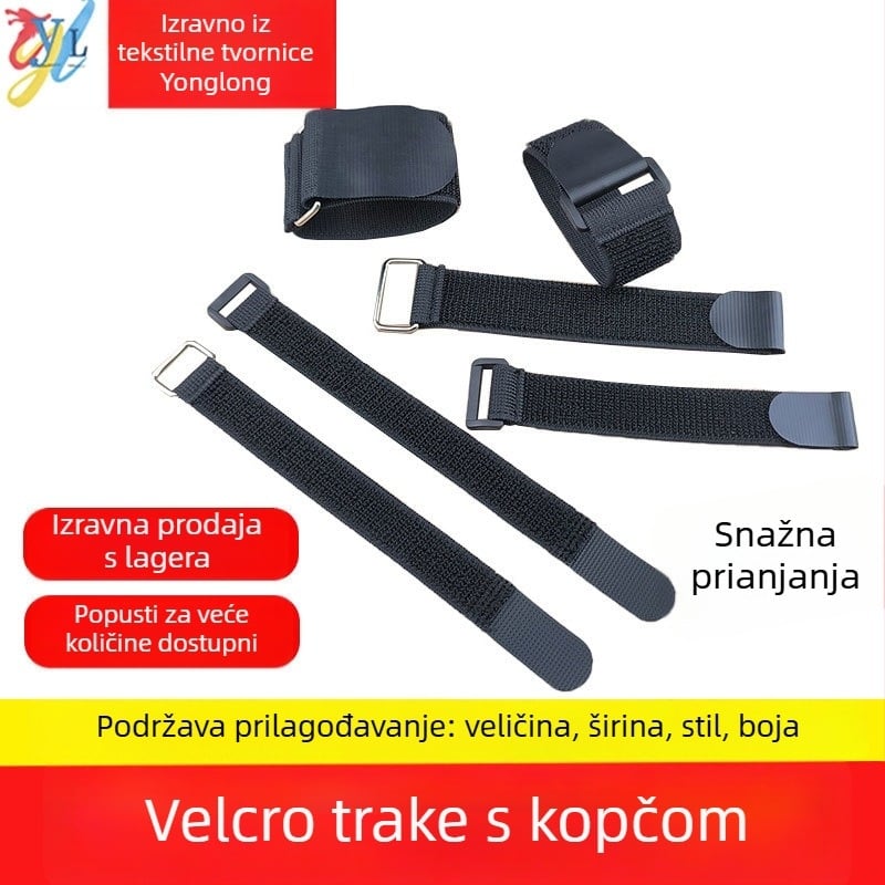 Velcro trake, najlonski i poliester materijal, za kablove, torbe, odjeću i opremu — Yonglong
