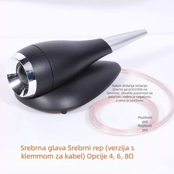 Vanjski visokotonac s dijafragmom od svile, unutarnji magnetski krug, 25-jezgreni svilenog filma, Hi‑Fi