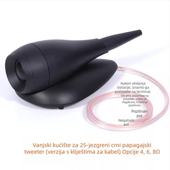 Vanjski visokotonac s dijafragmom od svile, unutarnji magnetski krug, 25-jezgreni svilenog filma, Hi‑Fi