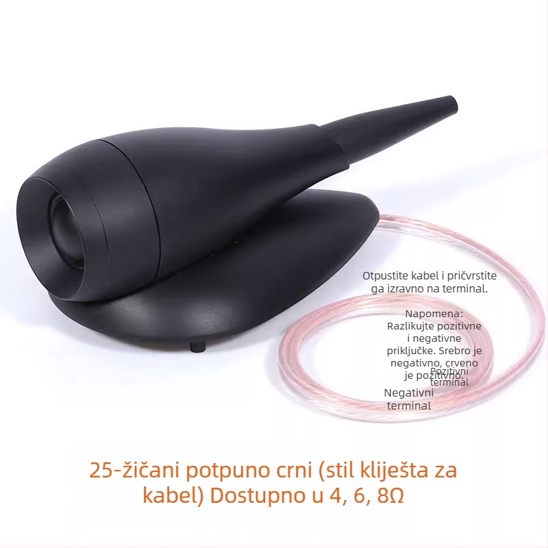 Vanjski visokotonac s dijafragmom od svile, unutarnji magnetski krug, 25-jezgreni svilenog filma, Hi‑Fi