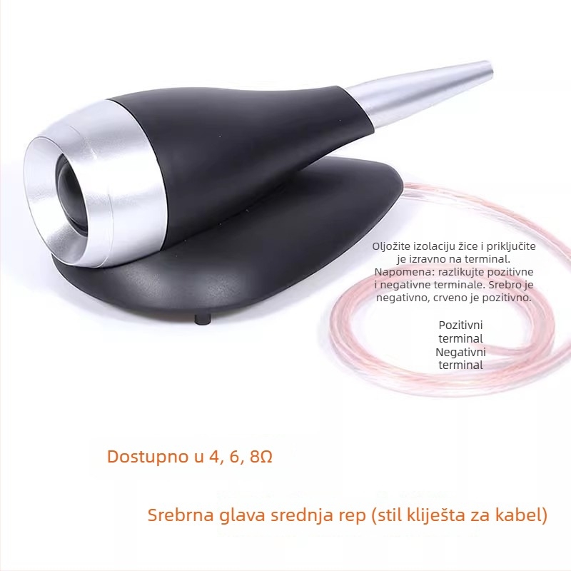 Vanjski visokotonac s dijafragmom od svile, unutarnji magnetski krug, 25-jezgreni svilenog filma, Hi‑Fi