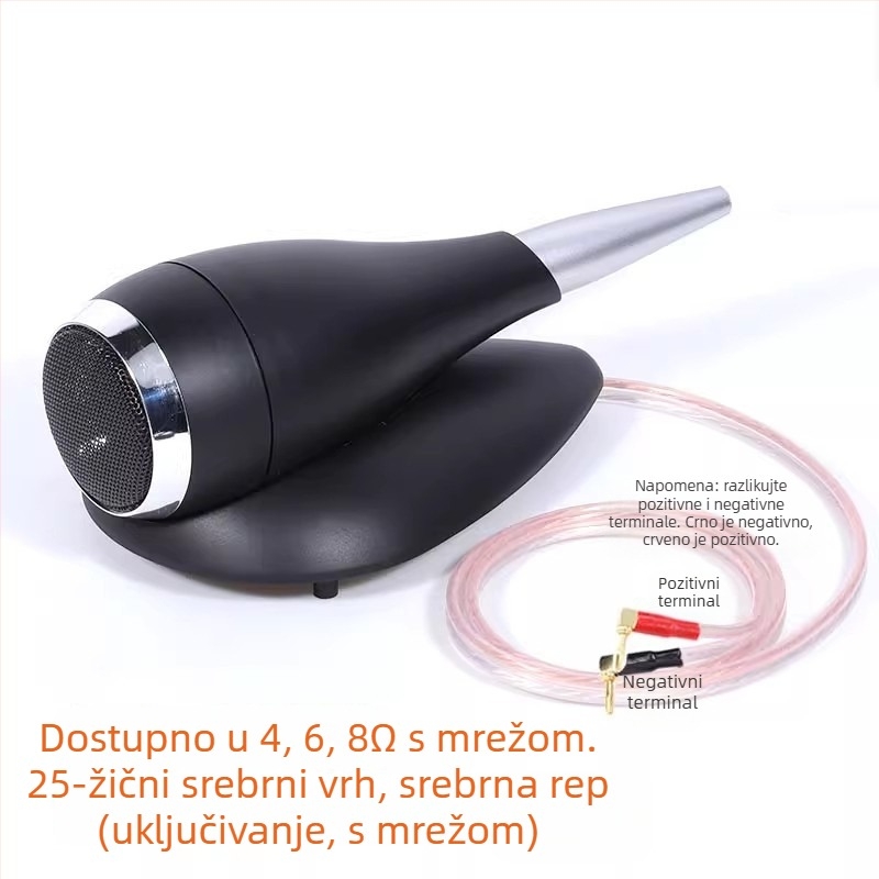 Vanjski visokotonac s dijafragmom od svile, unutarnji magnetski krug, 25-jezgreni svilenog filma, Hi‑Fi