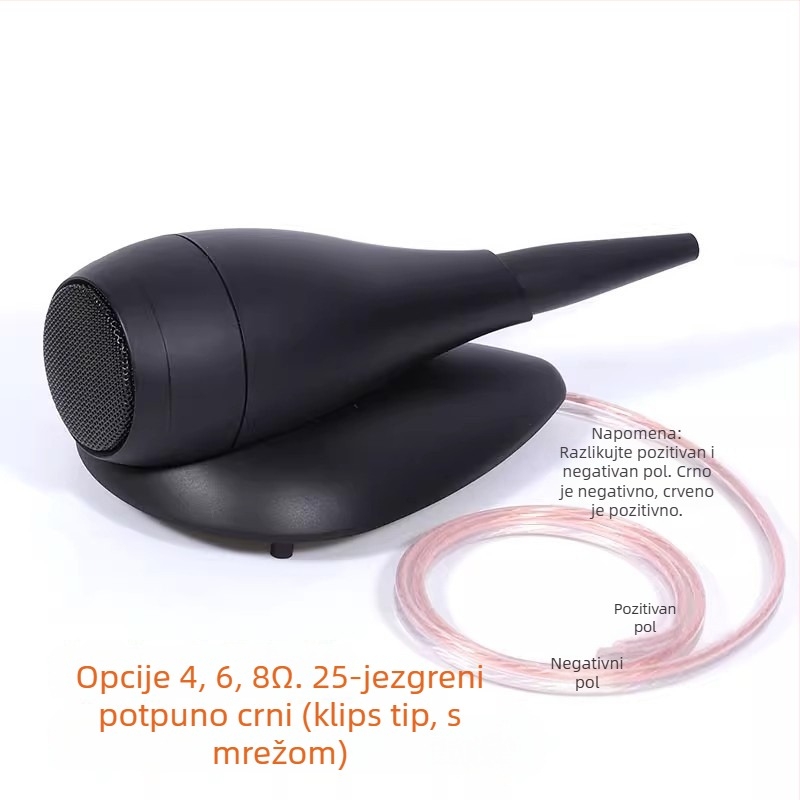 Vanjski visokotonac s dijafragmom od svile, unutarnji magnetski krug, 25-jezgreni svilenog filma, Hi‑Fi