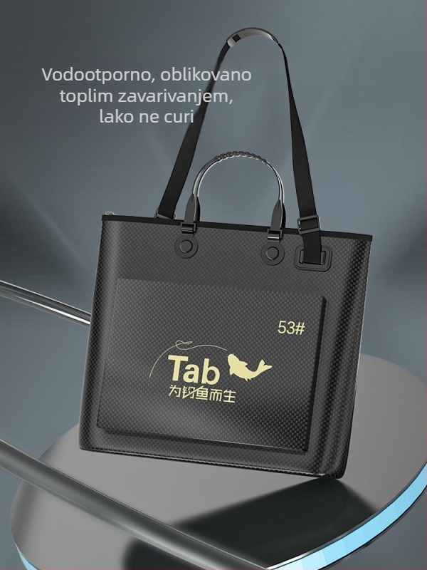 Vodootporna torba za ribolov i torba za opremu — materijal: svila s cvjetnim uzorkom