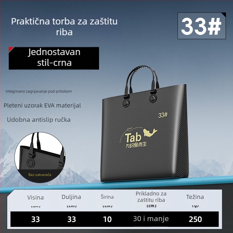 Vodootporna torba za ribolov i torba za opremu — materijal: svila s cvjetnim uzorkom