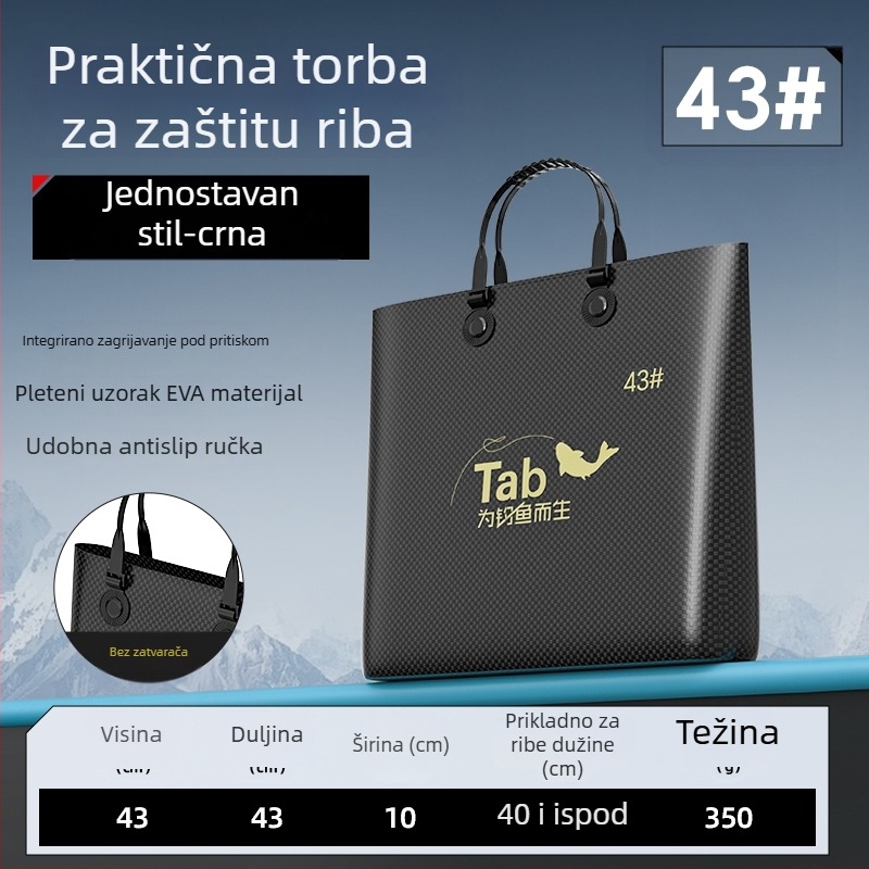Vodootporna torba za ribolov i torba za opremu — materijal: svila s cvjetnim uzorkom