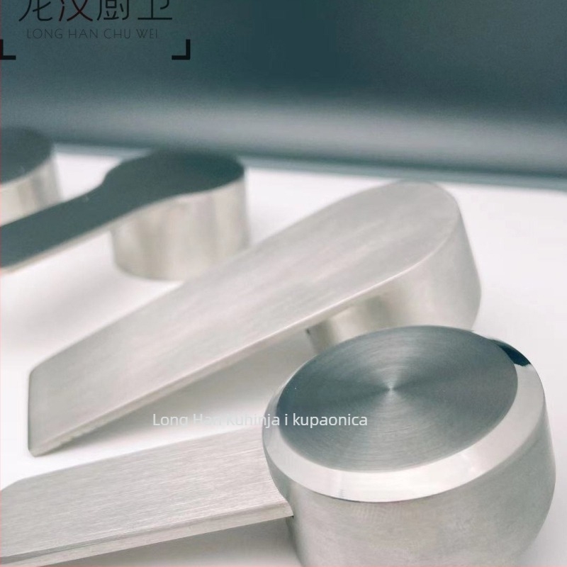 Kuhinjska slavina s držačem od nehrđajućeg čelika – toplo/hladno prekidač, moderni minimalizam