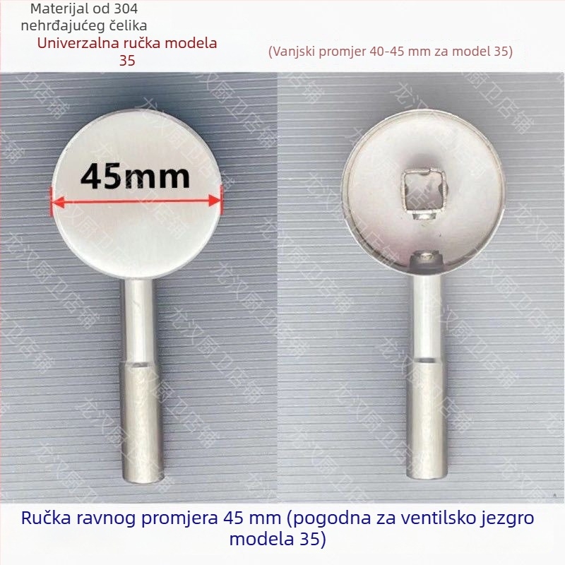 Kuhinjska slavina s držačem od nehrđajućeg čelika – toplo/hladno prekidač, moderni minimalizam