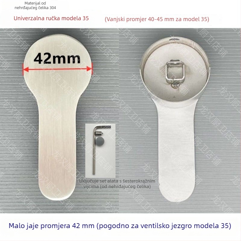 Kuhinjska slavina s držačem od nehrđajućeg čelika – toplo/hladno prekidač, moderni minimalizam