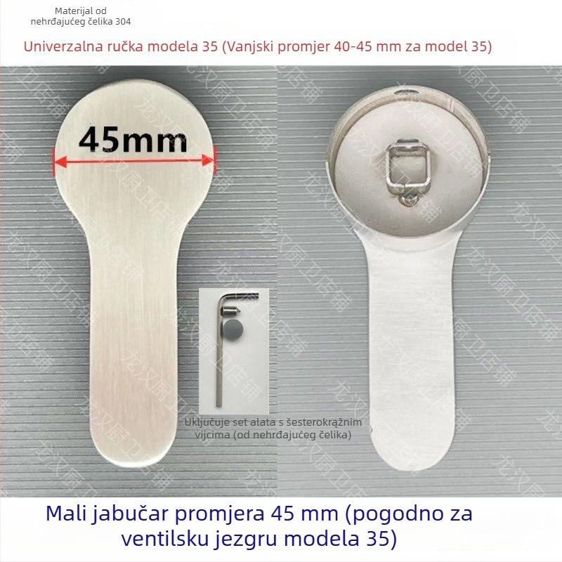 Kuhinjska slavina s držačem od nehrđajućeg čelika – toplo/hladno prekidač, moderni minimalizam