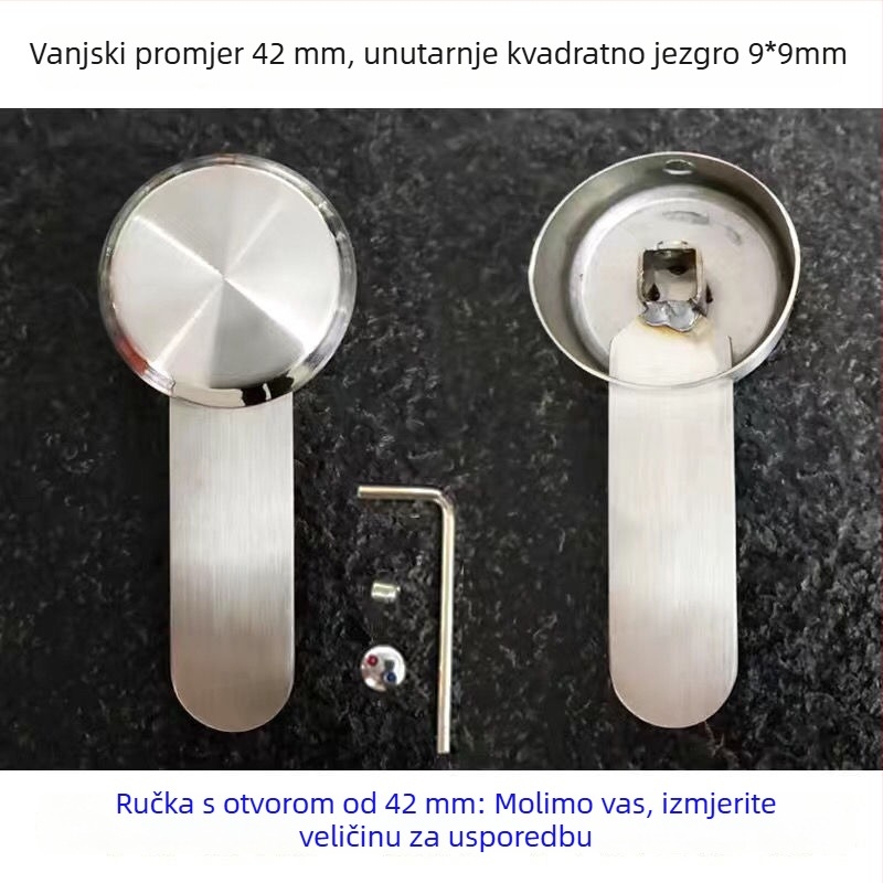 Kuhinjska slavina s držačem od nehrđajućeg čelika – toplo/hladno prekidač, moderni minimalizam