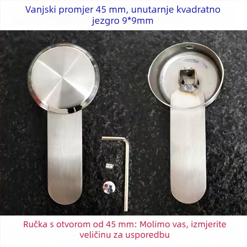 Kuhinjska slavina s držačem od nehrđajućeg čelika – toplo/hladno prekidač, moderni minimalizam