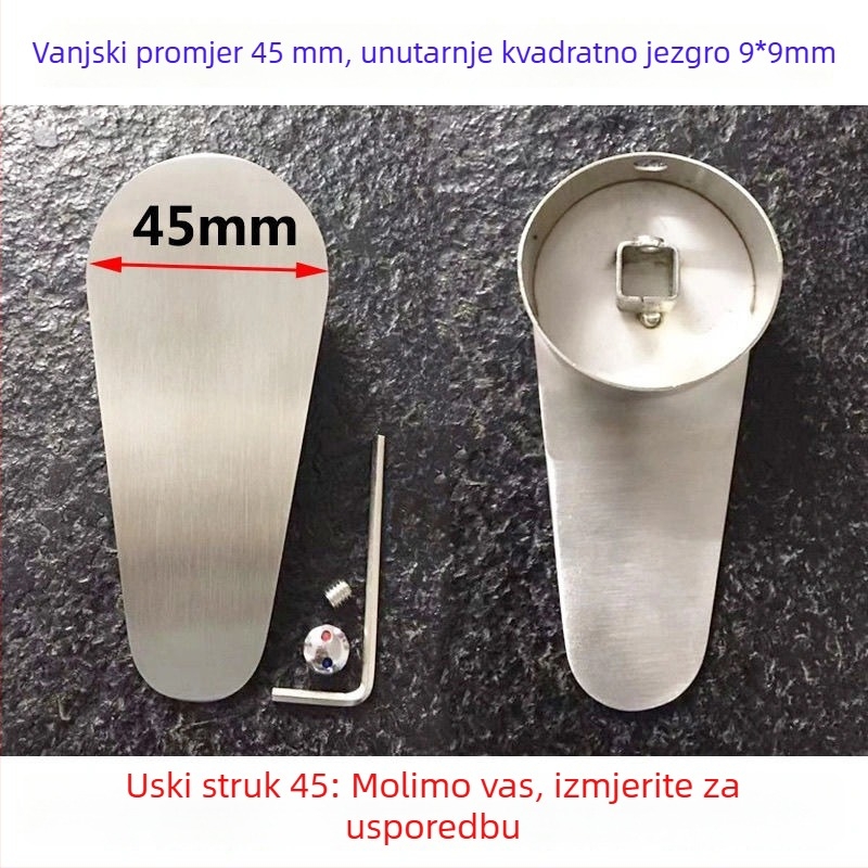 Kuhinjska slavina s držačem od nehrđajućeg čelika – toplo/hladno prekidač, moderni minimalizam