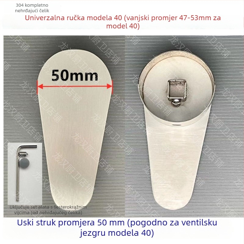 Kuhinjska slavina s držačem od nehrđajućeg čelika – toplo/hladno prekidač, moderni minimalizam