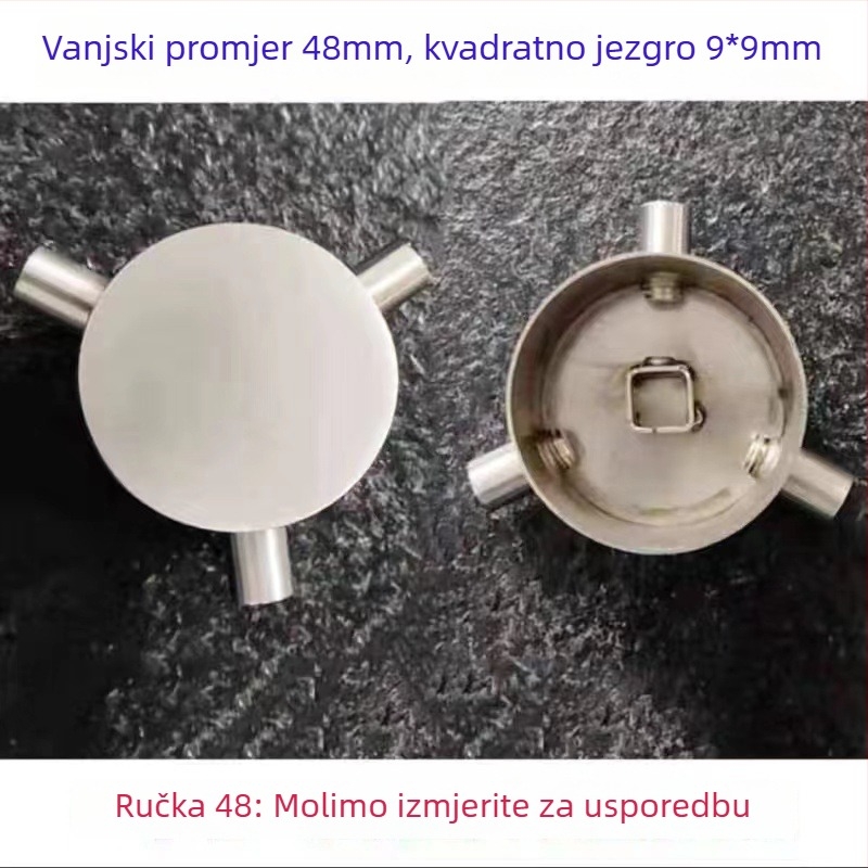 Kuhinjska slavina s držačem od nehrđajućeg čelika – toplo/hladno prekidač, moderni minimalizam