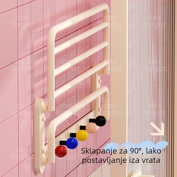 Držač ručnika Dopamine Cream Stil – Anodizirani Space aluminij, 1 sloj, Opterećenje 10, Kineski Stil, Skladištenje