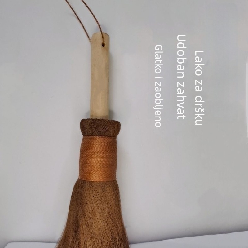 Četka za pranje lonaca od kokosove palme za neprijanjajuće posude, s srednje čvrstim dlačicama